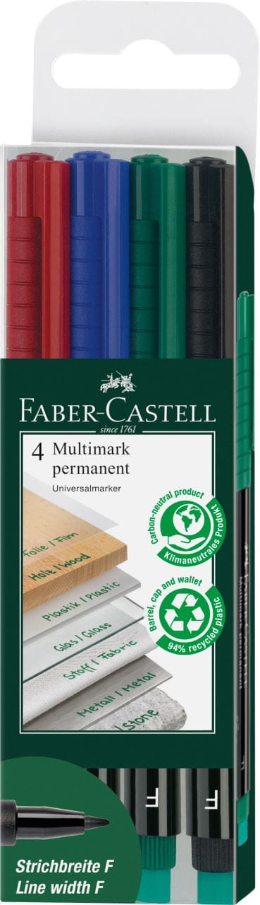 Faber-Castell Pennarello indelebile Multimark S marrone 